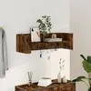 Image de Étagère Murale Chêne Fumé 100x35x30,5 Cm Bois D'ingénierie Vidaxl