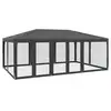 Image de Vidaxl tente de fête avec 10 parois latérales maille anthracite 6x4 m