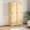 Image de Garde-robe Corona 102x52x186 Cm Bois De Pin Massif Vidaxl
