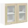 Image de Vidaxl armoire en verre suspendue lyon chêne sonoma 80x31x60 cm