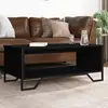 Image de Table Basse Noir 100x51x40 Cm Bois D'ingénierie Vidaxl