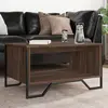 Image de Table Basse Chêne Marron 75x51x40 Cm Bois D'ingénierie Vidaxl