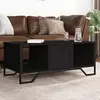 Image de Table Basse Noir 100x51x40 Cm Bois D'ingénierie Vidaxl