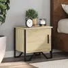 Image de Tables De Chevet 2 Pcs Chêne Sonoma 40 X 30 X 40 Cm Aggloméré Vidaxl