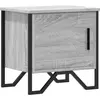 Image de Table De Chevet Sonoma Gris 40x30x40 Cm Bois D'ingénierie Vidaxl