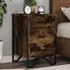 Image de Table De Chevet Chêne Fumé 40x41x60 Cm Bois D'ingénierie Vidaxl