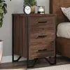 Image de Table De Chevet Chêne Marron 40x41x60 Cm Bois D'ingénierie Vidaxl