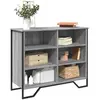 Image de Buffet Sonoma Gris 91x35,5x74,5 Cm Bois D'ingénierie Vidaxl