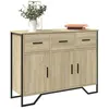 Image de Buffet Chêne Sonoma 97x32,5x74,5 Cm Bois D'ingénierie Vidaxl