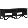 Image de Vidaxl meuble tv noir 122x34x41 cm bois d'ingénierie