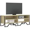 Image de Meuble Tv Chêne Sonoma 122x34x41 Cm Bois D'ingénierie Vidaxl