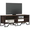 Image de Meuble Tv Chêne Marron 122x34x41 Cm Bois D'ingénierie Vidaxl