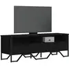 Image de Meuble Tv Noir 122x34x41 Cm Bois D'ingénierie Vidaxl