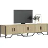 Image de Meuble Tv Chêne Sonoma 180x34x41 Cm Bois D'ingénierie Vidaxl