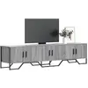 Image de Meuble Tv Sonoma Gris 180x34x41 Cm Bois D'ingénierie Vidaxl
