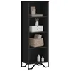 Image de vidaXL Bibliothèque noir 50x31x1375 cm bois dingénierie étagère étagère à livres étagère de rangement armoire de 848609