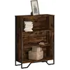 Image de Bibliothèque Chêne Fumé 80x31x106 Cm Bois D'ingénierie Vidaxl