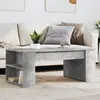 Image de Table Basse Gris Béton 102x55x42 Cm Bois D'ingénierie Vidaxl