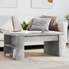 Image de vidaXL Table basse gris béton 102x55x42 cm bois dingénierie table dappoint table de salon table latérale bout de 831856