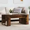 Image de Table Basse Chêne Fumé 102x55x42 Cm Bois D'ingénierie Vidaxl