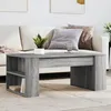 Image de vidaXL Table basse sonoma gris 102x55x42 cm bois dingénierie table dappoint table de salon table latérale bout de 831859