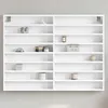 Image de vidaXL Armoire à vitrine blanc 100x85x75 cm bois dingénierie 847933