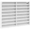 Image de Vidaxl armoire à vitrine blanc 100x8,5x75 cm bois d'ingénierie