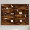 Image de Armoire À Vitrine Chêne Fumé 100x8,5x75 Cm Bois D'ingénierie Vidaxl