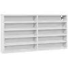 Image de Vidaxl armoire à vitrine blanc 100x8,5x50 cm bois d'ingénierie