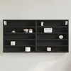 Image de vidaXL Armoire à vitrine noir 100x85x50 cm bois dingénierie 847948