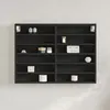 Image de vidaXL Armoire à vitrine noir 80x85x58 cm bois dingénierie 847955