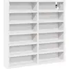 Image de Vidaxl armoire à vitrine blanc 60x8,5x58 cm bois d'ingénierie