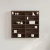 Image de Armoire À Vitrine Chêne Marron 60x8,5x58 Cm Bois D'ingénierie Vidaxl