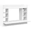 Image de Vidaxl bureau mural blanc 105x48x75 cm bois d'ingénierie