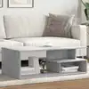 Image de Table Basse Gris Béton 102x55x35 Cm Bois D'ingénierie Vidaxl