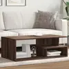 Image de Table Basse Chêne Marron 102x55x35 Cm Bois D'ingénierie Vidaxl