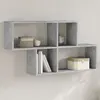 Image de Étagère Murale Gris Béton 100x20x53 Cm Bois D'ingénierie Vidaxl