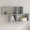 Image de Étagère Murale Sonoma Gris 100x20x53 Cm Bois D'ingénierie Vidaxl