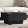 Image de Table Basse Noir 60x45x31 Cm Bois D'ingénierie Vidaxl