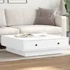 Image de Table Basse Blanc 90x90x28 Cm Aggloméré Vidaxl