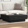 Image de vidaXL Table basse Noir 90x90x28 cm Aggloméré 848088