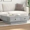 Image de Table Basse Gris Béton 90x90x28 Cm Aggloméré Vidaxl