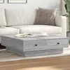 Image de Table Basse Sonoma Gris 90x90x28 Cm Bois D'ingénierie Vidaxl