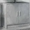 Image de Armoire D'évier Gris Béton 63x29x55 Cm Bois D'ingénierie Vidaxl