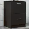 Image de Armoire D'évier Noir 40x37x59 Cm Bois D'ingénierie Vidaxl