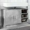 Image de Armoire D'évier Gris Béton 90x29x55 Cm Bois D'ingénierie Vidaxl
