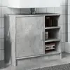 Image de Armoire D'évier Gris Béton 63x29x55 Cm Bois D'ingénierie Vidaxl