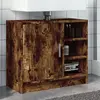Image de Armoire De Lavabo Chêne Fumé 63x29x55 Cm Bois D'ingénierie Vidaxl