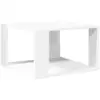 Image de Table Basse Blanche 51,5 X 51,5 X 30 Cm Bois D'ingénierie Vidaxl