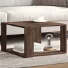 Image de vidaXL Table basse chêne marron 515x515x30 cm bois dingénierie table dappoint table de salon table latérale bout de 848142